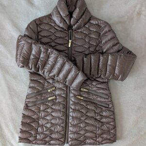 Nordstrom Via Spiga metallic puffer jacket